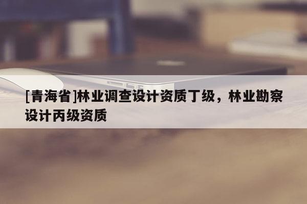 [青海省]林业调查设计资质丁级，林业勘察设计丙级资质