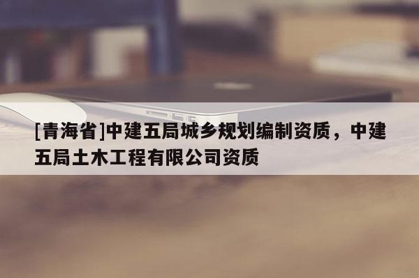 [青海省]中建五局城乡规划编制资质，中建五局土木工程有限公司资质