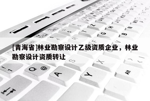 [青海省]林业勘察设计乙级资质企业，林业勘察设计资质转让