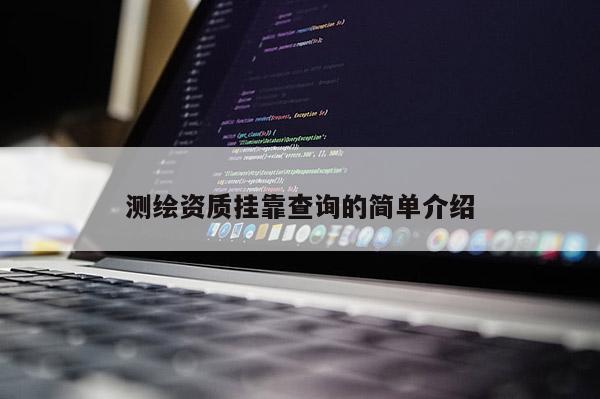 测绘资质挂靠查询的简单介绍