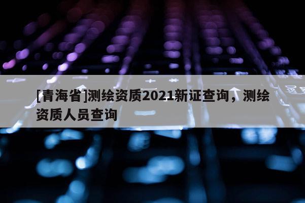 [青海省]测绘资质2021新证查询，测绘资质人员查询