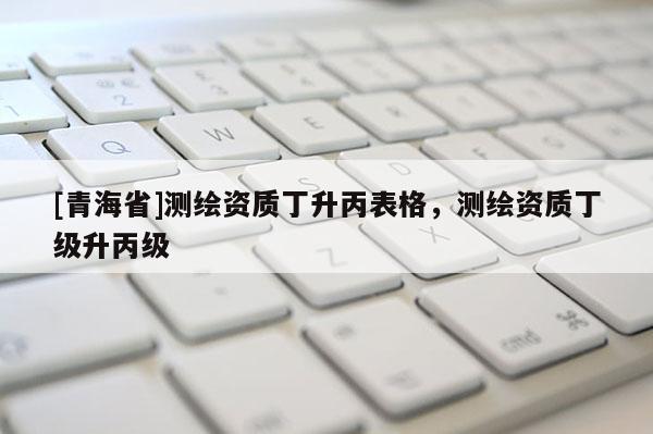 [青海省]测绘资质丁升丙表格，测绘资质丁级升丙级