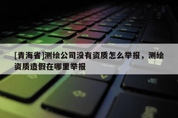 [青海省]测绘公司没有资质怎么举报，测绘资质造假在哪里举报