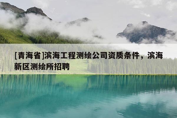 [青海省]滨海工程测绘公司资质条件，滨海新区测绘所招聘