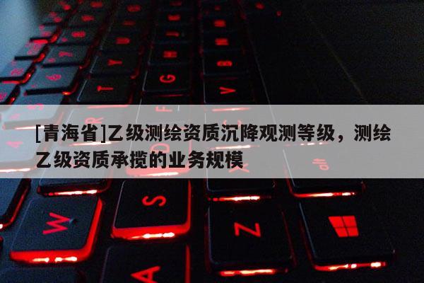 [青海省]乙级测绘资质沉降观测等级，测绘乙级资质承揽的业务规模