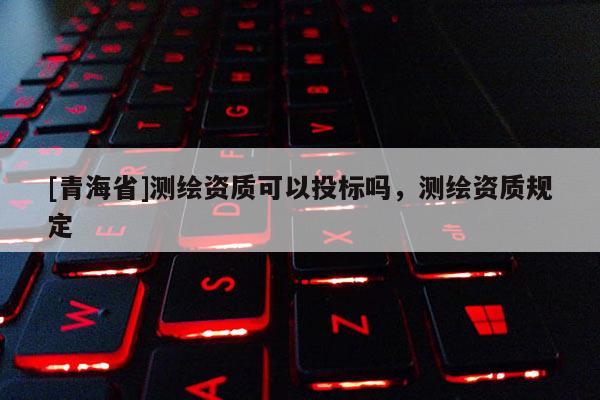 [青海省]测绘资质可以投标吗，测绘资质规定