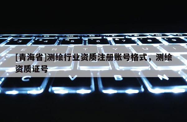 [青海省]测绘行业资质注册账号格式，测绘资质证号