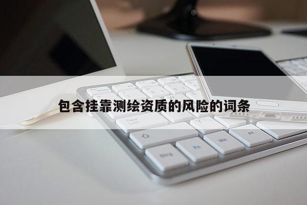 包含挂靠测绘资质的风险的词条
