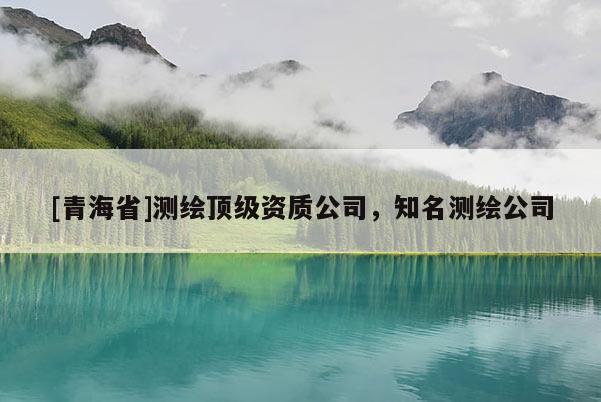 [青海省]测绘顶级资质公司，知名测绘公司